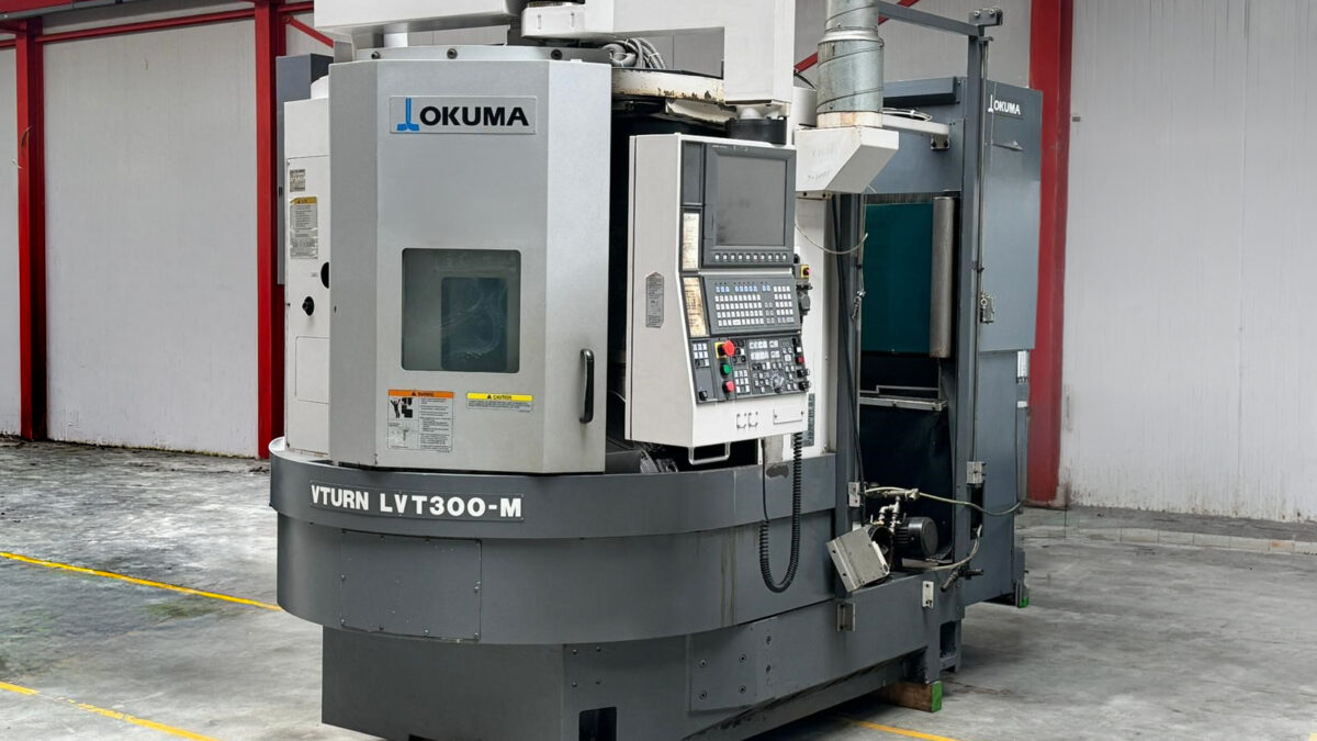 Okuma LVT 300 CNC Lathe Vertical Used vertical Okuma LVT 300 see